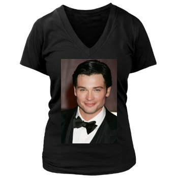 Tom Welling Women's Deep V-Neck TShirt