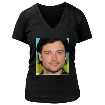 Tom Welling Women's Deep V-Neck TShirt