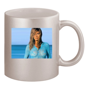 Heidi Klum 11oz Metallic Silver Mug