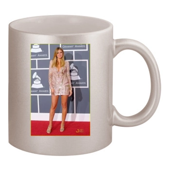 Heidi Klum 11oz Metallic Silver Mug