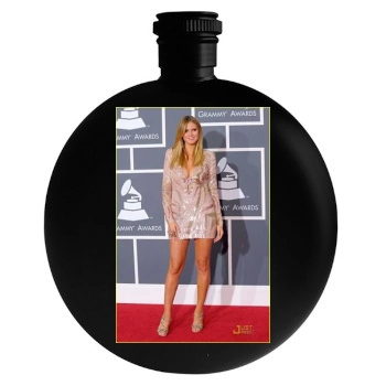 Heidi Klum Round Flask