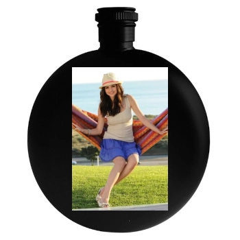 Selena Gomez Round Flask