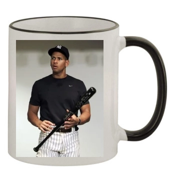 Alex Rodriguez 11oz Colored Rim & Handle Mug