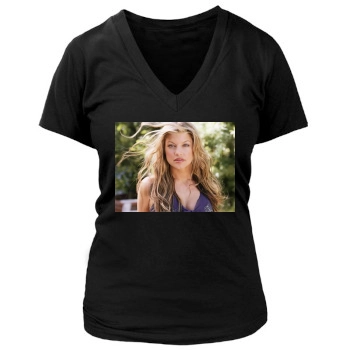 Fergie Women's Deep V-Neck TShirt