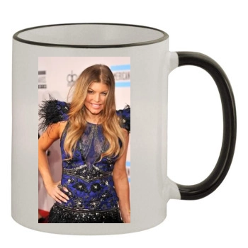 Fergie 11oz Colored Rim & Handle Mug