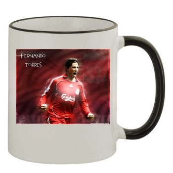 Fernando Torres 11oz Colored Rim & Handle Mug