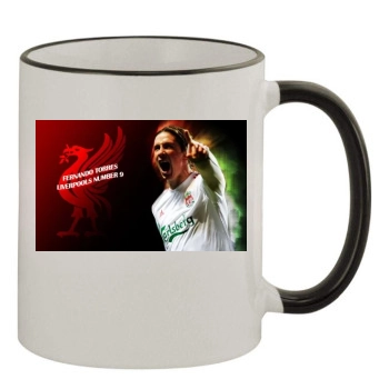 Fernando Torres 11oz Colored Rim & Handle Mug