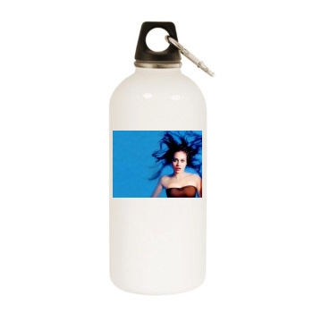 Fiona Apple White Water Bottle With Carabiner