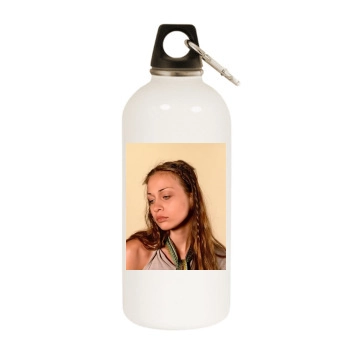 Fiona Apple White Water Bottle With Carabiner