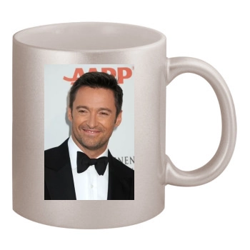 Hugh Jackman 11oz Metallic Silver Mug