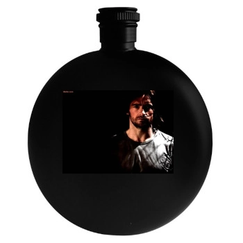 Hugh Jackman Round Flask