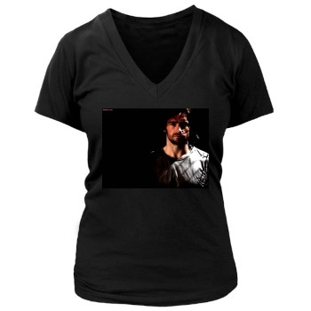 Hugh Jackman Women's Deep V-Neck TShirt