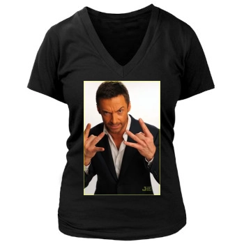 Hugh Jackman Women's Deep V-Neck TShirt