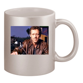 Hugh Laurie 11oz Metallic Silver Mug