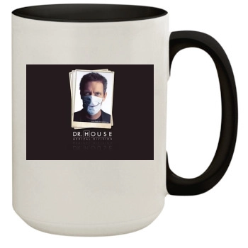 Hugh Laurie 15oz Colored Inner & Handle Mug