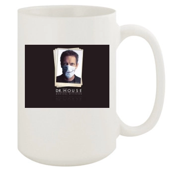 Hugh Laurie 15oz White Mug