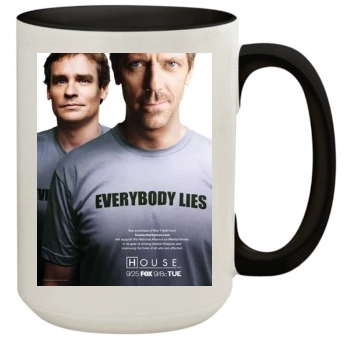 Hugh Laurie 15oz Colored Inner & Handle Mug