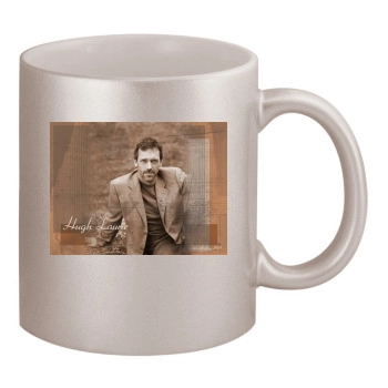 Hugh Laurie 11oz Metallic Silver Mug