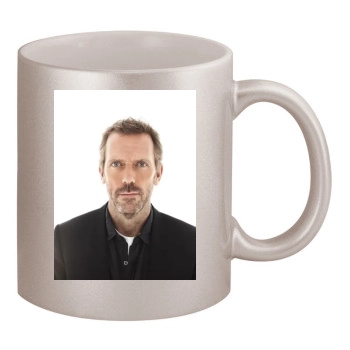 Hugh Laurie 11oz Metallic Silver Mug