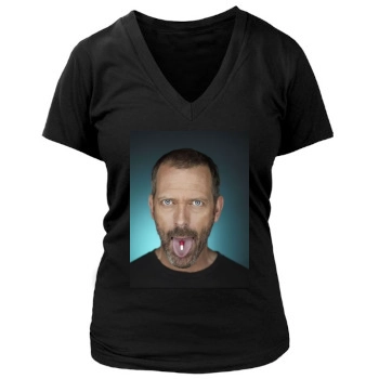 Hugh Laurie Women's Deep V-Neck TShirt