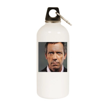 Hugh Laurie White Water Bottle With Carabiner