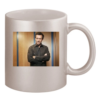 Hugh Laurie 11oz Metallic Silver Mug