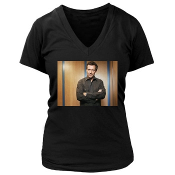 Hugh Laurie Women's Deep V-Neck TShirt