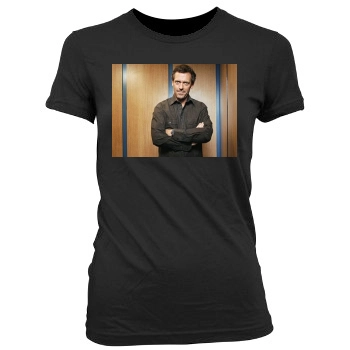 Hugh Laurie Women's Junior Cut Crewneck T-Shirt