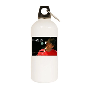 Hugh Laurie White Water Bottle With Carabiner