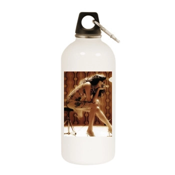 Shu Qi White Water Bottle With Carabiner