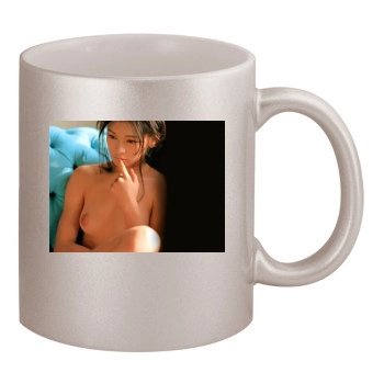 Shu Qi 11oz Metallic Silver Mug