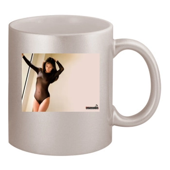 Shu Qi 11oz Metallic Silver Mug