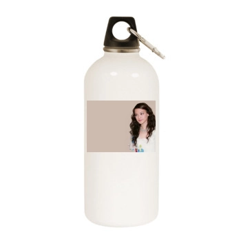 Shu Qi White Water Bottle With Carabiner