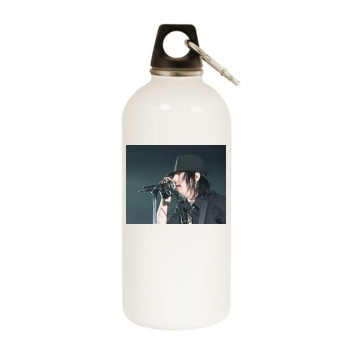 Adam Gontier White Water Bottle With Carabiner