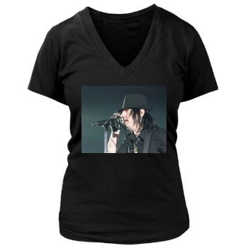 Adam Gontier Women's Deep V-Neck TShirt