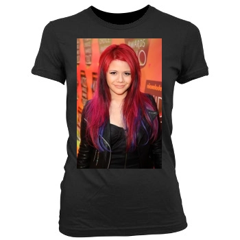 Allison Iraheta Women's Junior Cut Crewneck T-Shirt