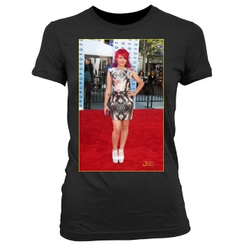 Allison Iraheta Women's Junior Cut Crewneck T-Shirt