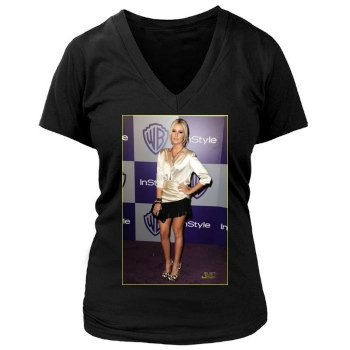 Ashley Tisdale Women's Deep V-Neck TShirt