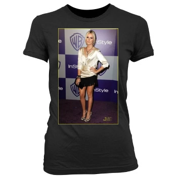 Ashley Tisdale Women's Junior Cut Crewneck T-Shirt