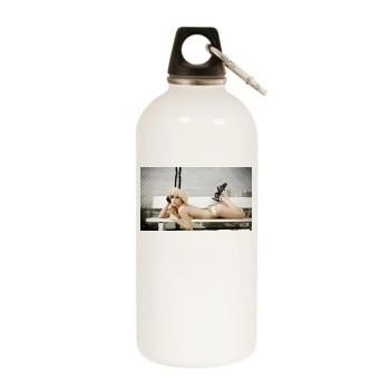 Ashley Tisdale White Water Bottle With Carabiner