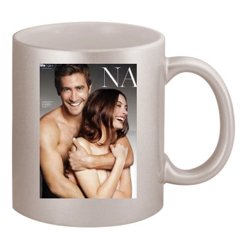 Jake Gyllenhaal 11oz Metallic Silver Mug