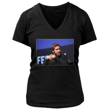 Jake Gyllenhaal Women's Deep V-Neck TShirt