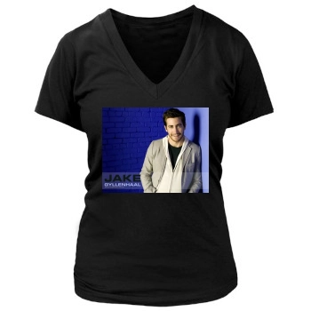 Jake Gyllenhaal Women's Deep V-Neck TShirt