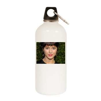 Mary Elizabeth Winstead White Water Bottle With Carabiner