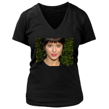 Mary Elizabeth Winstead Women's Deep V-Neck TShirt