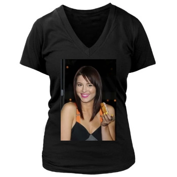 Mary Elizabeth Winstead Women's Deep V-Neck TShirt