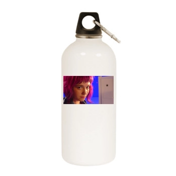 Mary Elizabeth Winstead White Water Bottle With Carabiner