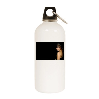 Mary Elizabeth Winstead White Water Bottle With Carabiner