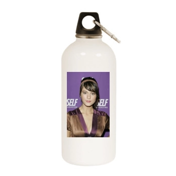 Mary Elizabeth Winstead White Water Bottle With Carabiner