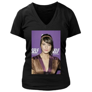 Mary Elizabeth Winstead Women's Deep V-Neck TShirt